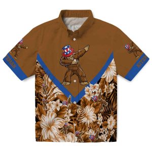 Bigfoot Floral Chevron Hawaiian Shirt Best selling