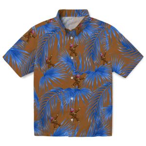 Bigfoot Leafy Palms Hawaiian Shirt Best selling