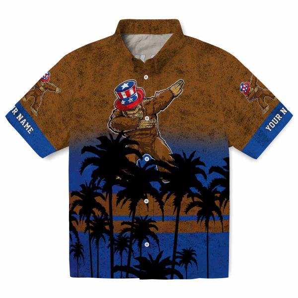 Bigfoot Sunset Pattern Hawaiian Shirt Best selling