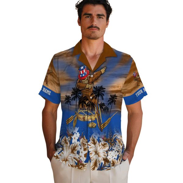 Bigfoot Tropical Canoe Hawaiian Shirt High quality