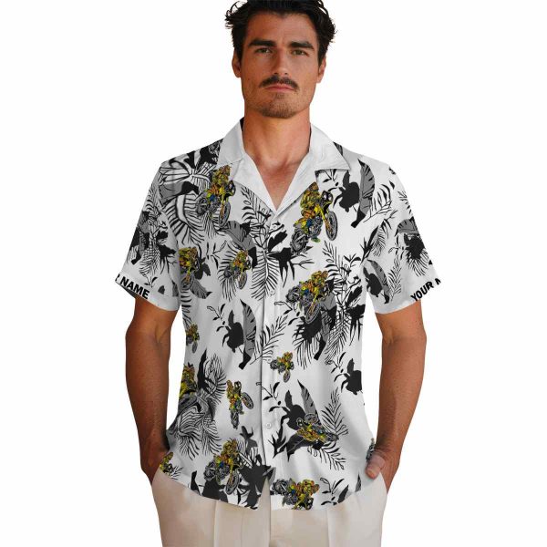 Biker Botanical Theme Hawaiian Shirt High quality