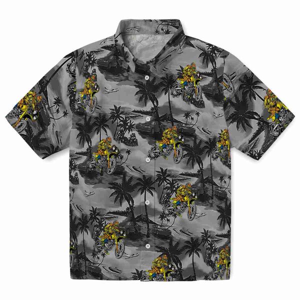 Biker Coastal Palms Hawaiian Shirt Best selling