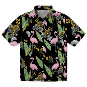 Biker Flamingo Leaves Hawaiian Shirt Best selling