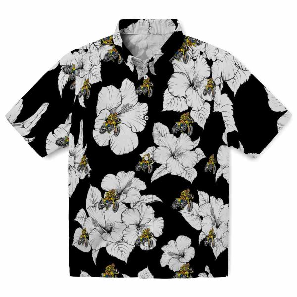 Biker Hibiscus Blooms Hawaiian Shirt Best selling