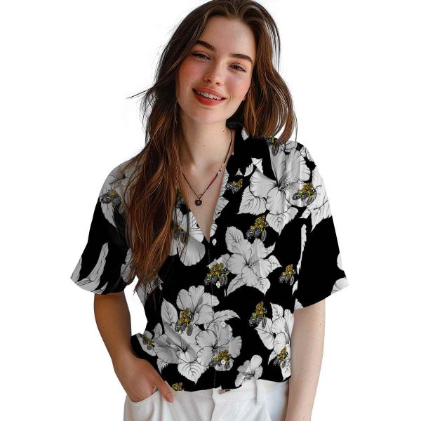 Biker Hibiscus Blooms Hawaiian Shirt Trendy