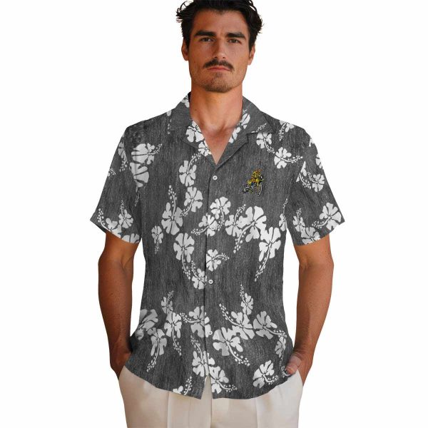 Biker Hibiscus Clusters Hawaiian Shirt High quality
