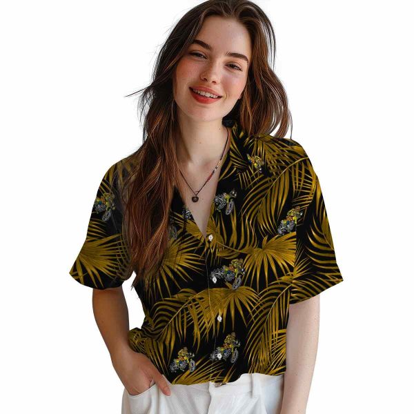 Biker Leafy Palms Hawaiian Shirt Trendy