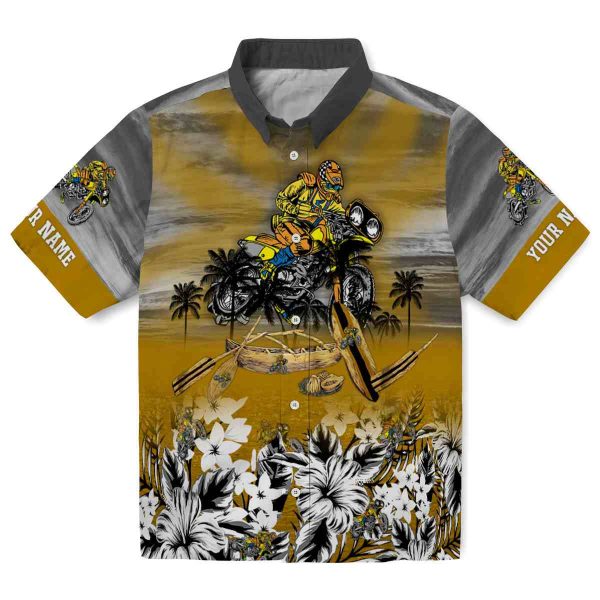 Biker Tropical Canoe Hawaiian Shirt Best selling