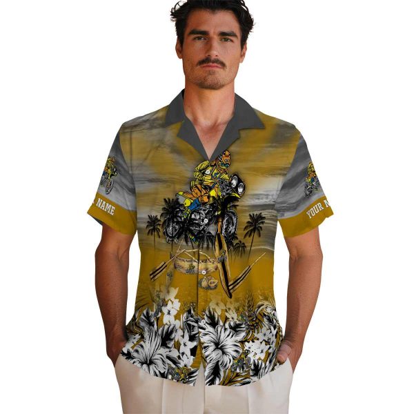 Biker Tropical Canoe Hawaiian Shirt High quality