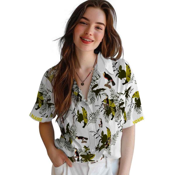 Bird Botanical Theme Hawaiian Shirt Trendy