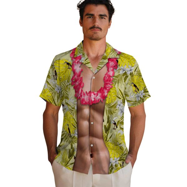 Bird Chest Illusion Hawaiian Shirt High quality