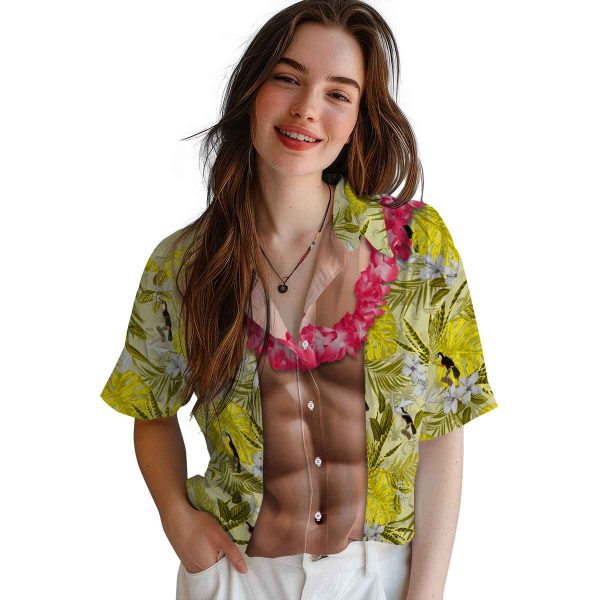 Bird Chest Illusion Hawaiian Shirt Trendy