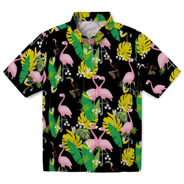 Bird Flamingo Foliage Hawaiian Shirt Best selling