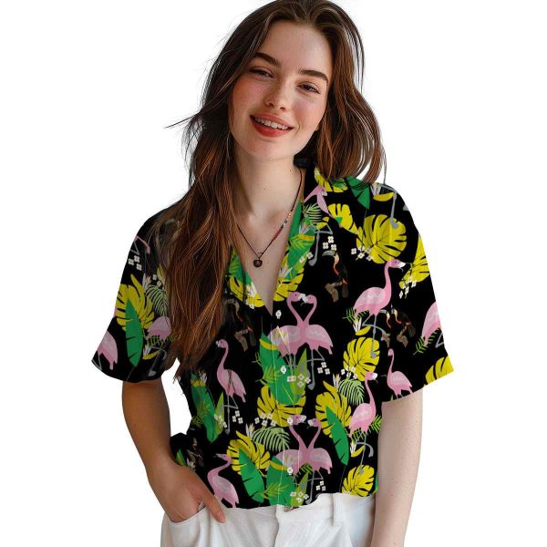 Bird Flamingo Foliage Hawaiian Shirt Trendy