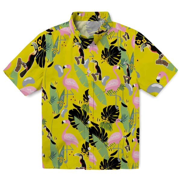 Bird Flamingo Leaves Hawaiian Shirt Best selling