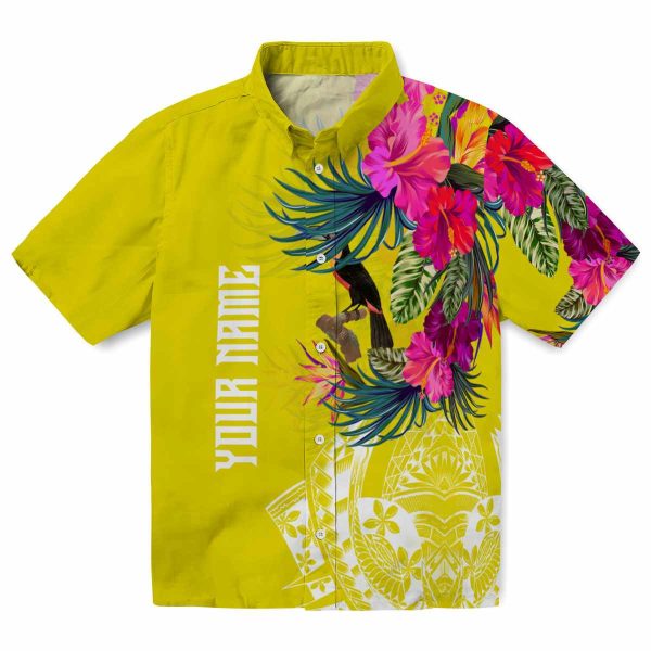 Bird Floral Polynesian Hawaiian Shirt Best selling