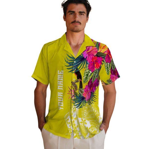 Bird Floral Polynesian Hawaiian Shirt High quality