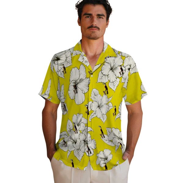 Bird Hibiscus Blooms Hawaiian Shirt High quality