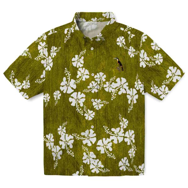 Bird Hibiscus Clusters Hawaiian Shirt Best selling