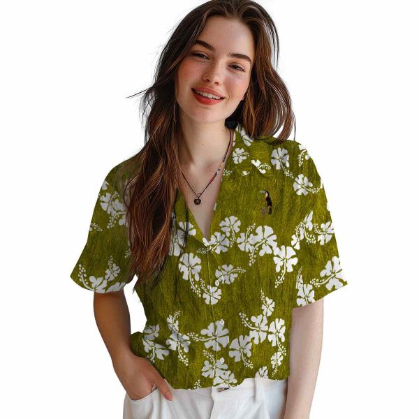 Bird Hibiscus Clusters Hawaiian Shirt Trendy