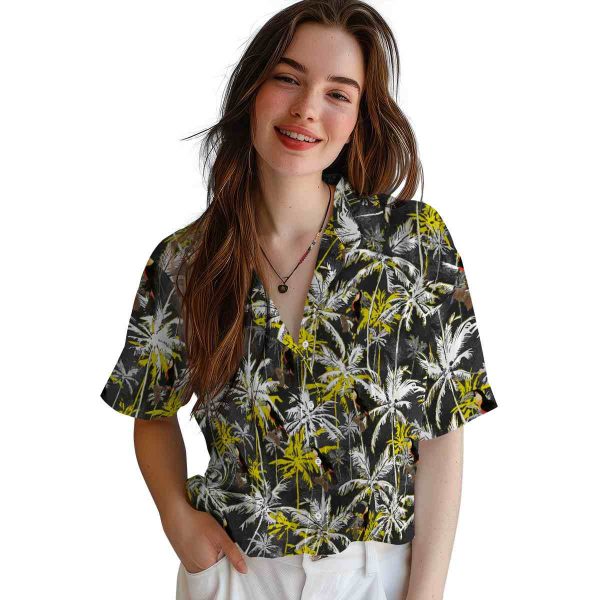 Bird Palm Pattern Hawaiian Shirt Trendy