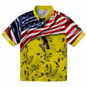 Bird US Flag Hibiscus Hawaiian Shirt Best selling