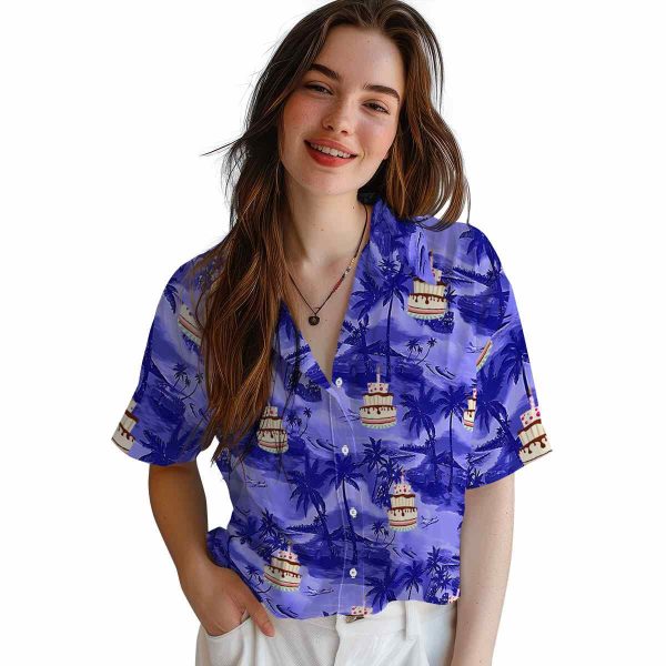 Birthday Coastal Palms Hawaiian Shirt Trendy