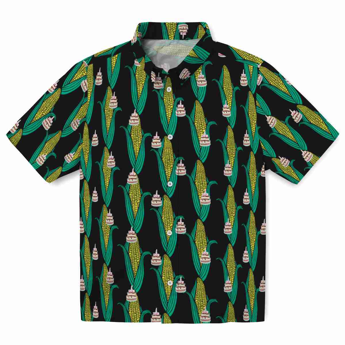 Birthday Corn Motifs Hawaiian Shirt Best selling