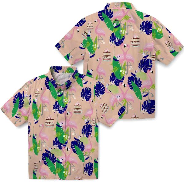 Birthday Flamingo Foliage Hawaiian Shirt Latest Model