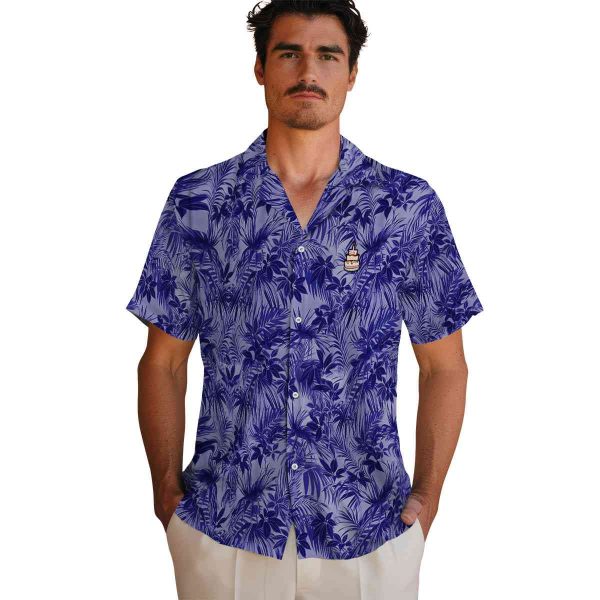 Birthday Leafy Pattern Hawaiian Shirt High quality