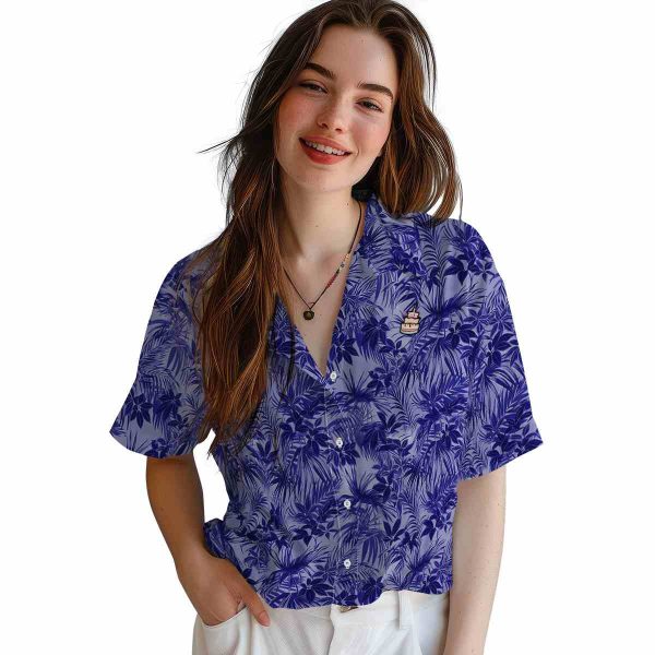 Birthday Leafy Pattern Hawaiian Shirt Trendy