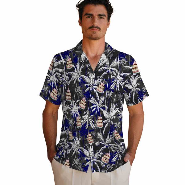 Birthday Palm Pattern Hawaiian Shirt High quality