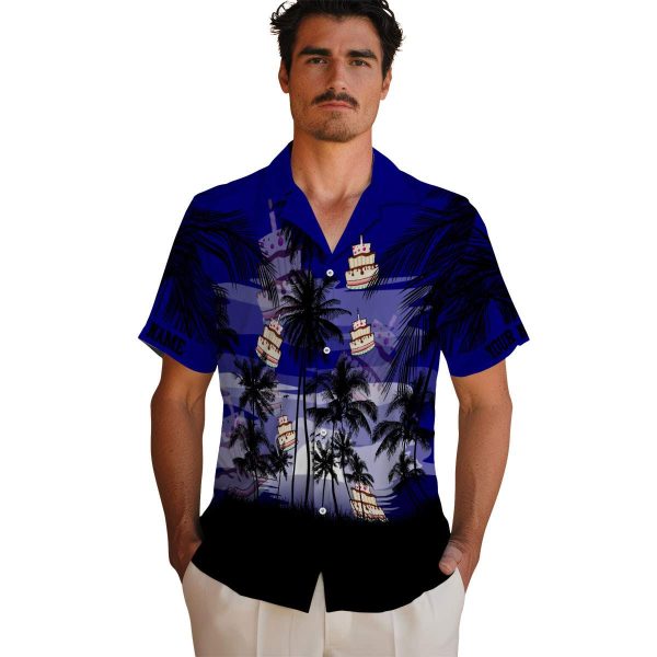 Birthday Sunset Scene Hawaiian Shirt High quality