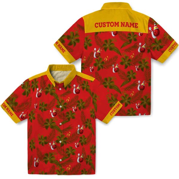 Bowling Botanical Print Hawaiian Shirt Latest Model