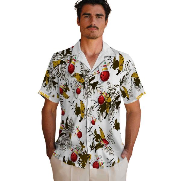 Bowling Botanical Theme Hawaiian Shirt High quality