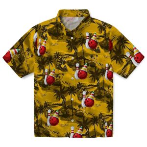 Bowling Coastal Palms Hawaiian Shirt Best selling