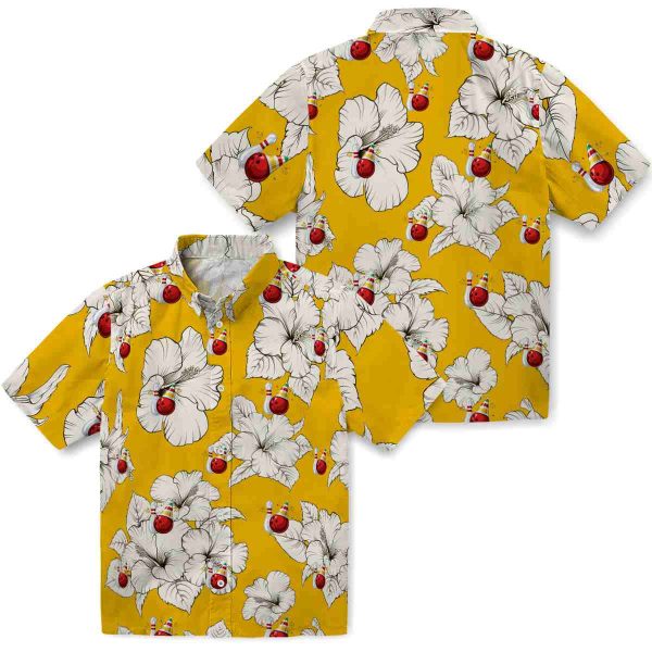 Bowling Hibiscus Blooms Hawaiian Shirt Latest Model