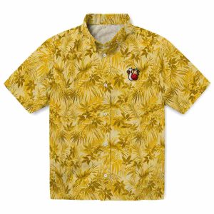Bowling Leafy Pattern Hawaiian Shirt Best selling