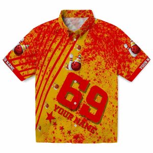 Bowling Star Stripes Hawaiian Shirt Best selling