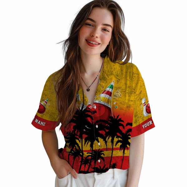 Bowling Sunset Pattern Hawaiian Shirt Trendy