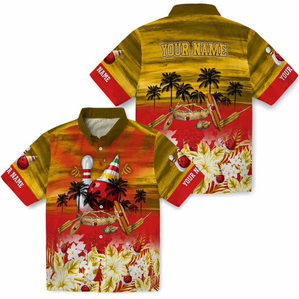 Bowling Tropical Canoe Hawaiian Shirt Latest Model