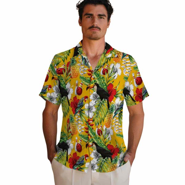 Bowling Tropical Toucan Hawaiian Shirt High quality