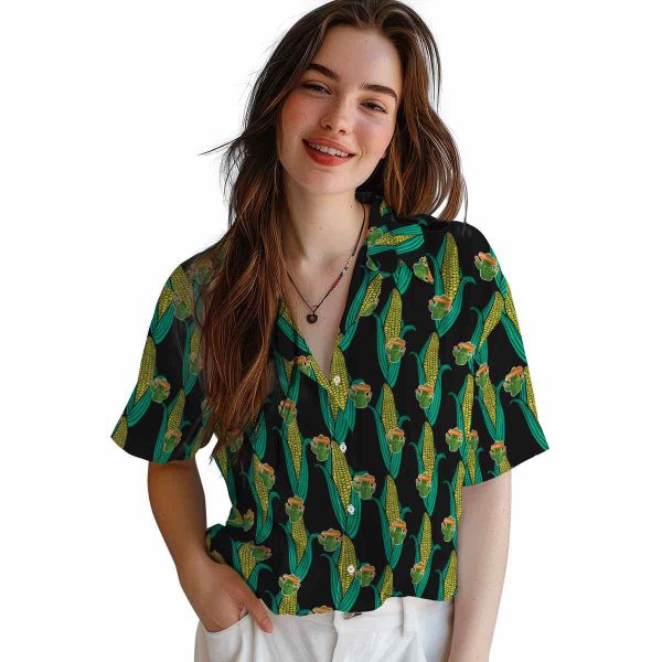 Cactus Corn Motifs Hawaiian Shirt Trendy