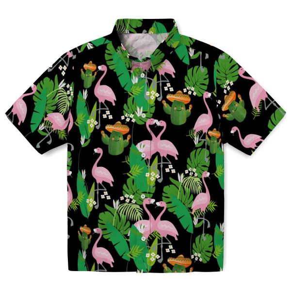 Cactus Flamingo Foliage Hawaiian Shirt Best selling