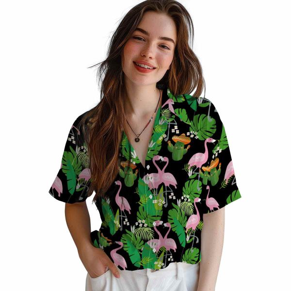 Cactus Flamingo Foliage Hawaiian Shirt Trendy