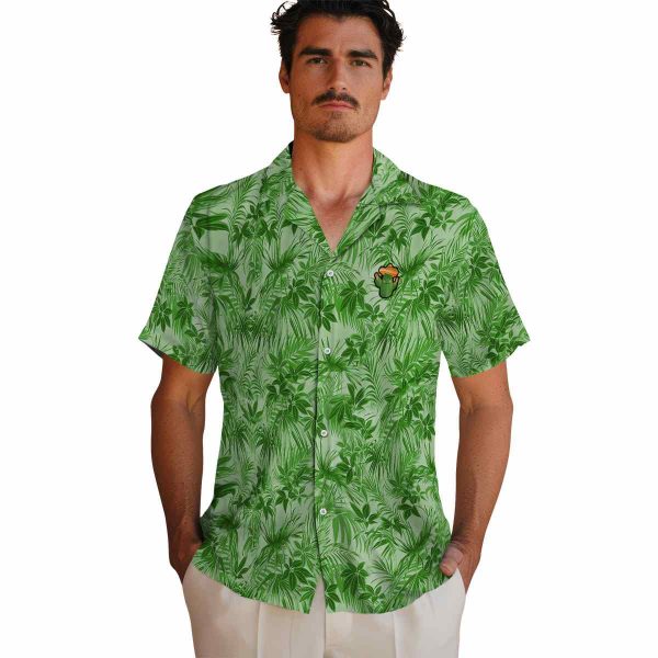 Cactus Leafy Pattern Hawaiian Shirt High quality