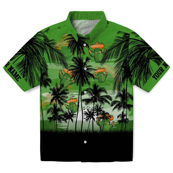 Cactus Sunset Scene Hawaiian Shirt Best selling