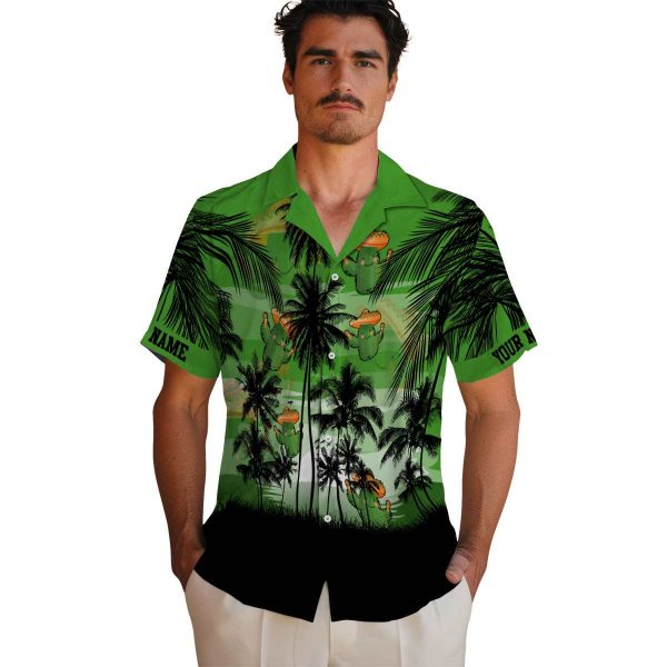 Cactus Sunset Scene Hawaiian Shirt High quality