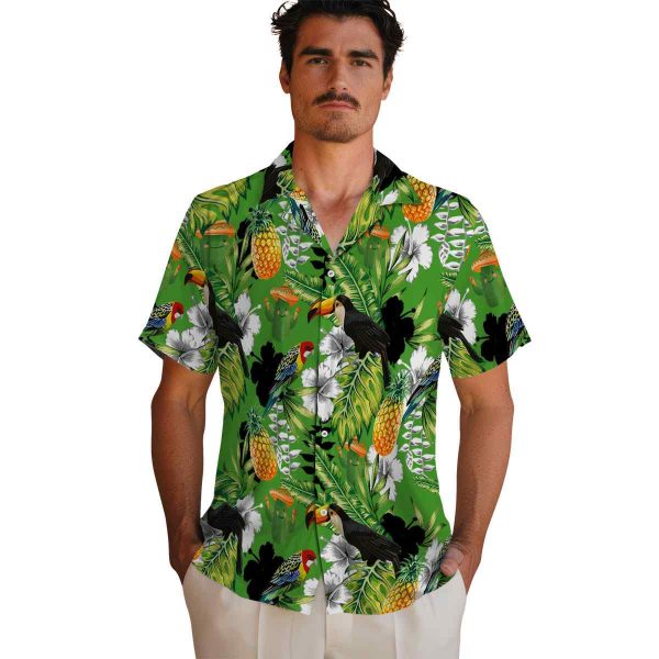 Cactus Tropical Toucan Hawaiian Shirt High quality