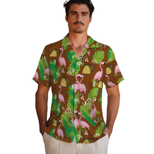 Capybara Flamingo Foliage Hawaiian Shirt High quality